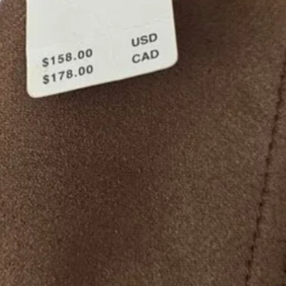 Brand New The Tillie Relaxed Faux-Suede Shacket by Pilcro - Picture 7 of 9